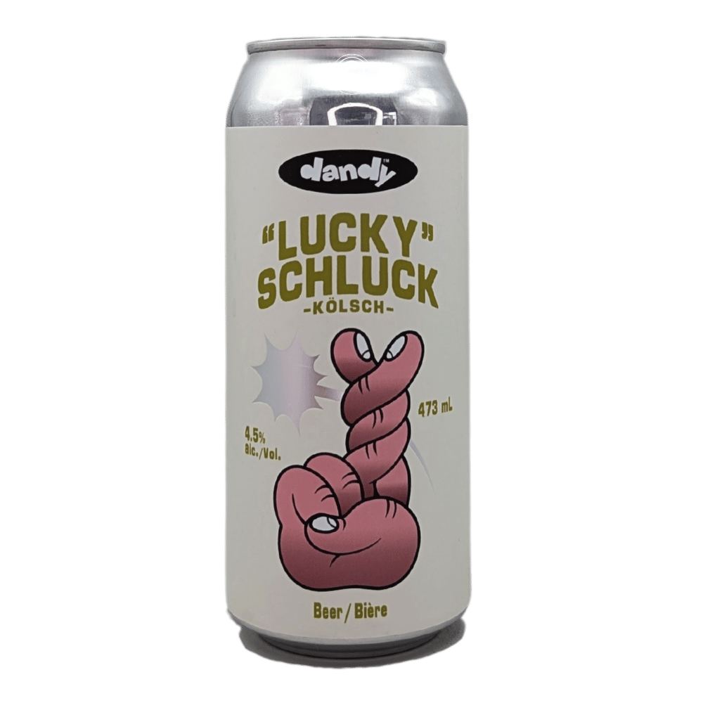Lucky Schluck Kolsch by The Dandy Brewing Company, beer label