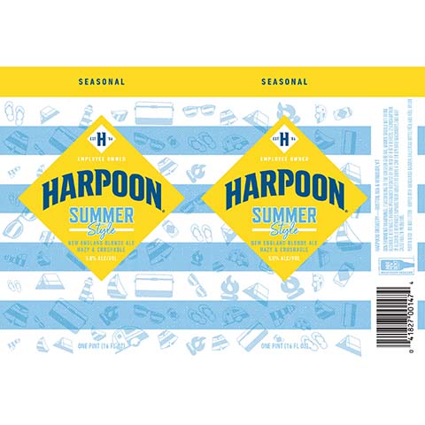 Harpoon Summer Style Blonde Ale by Harpoon Brewery, beer label