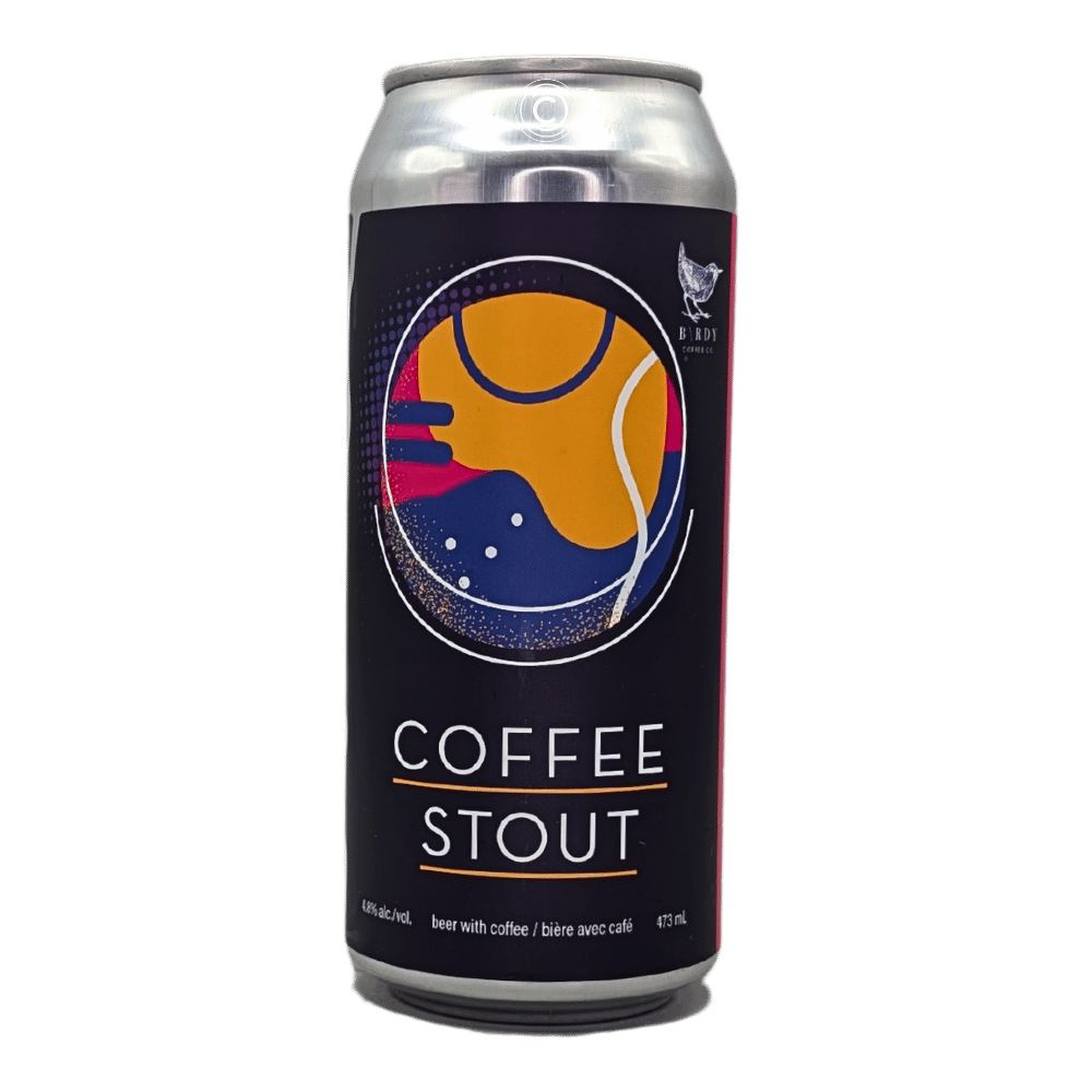 Brewing Coffee Stout by Blindman Brewery, beer label