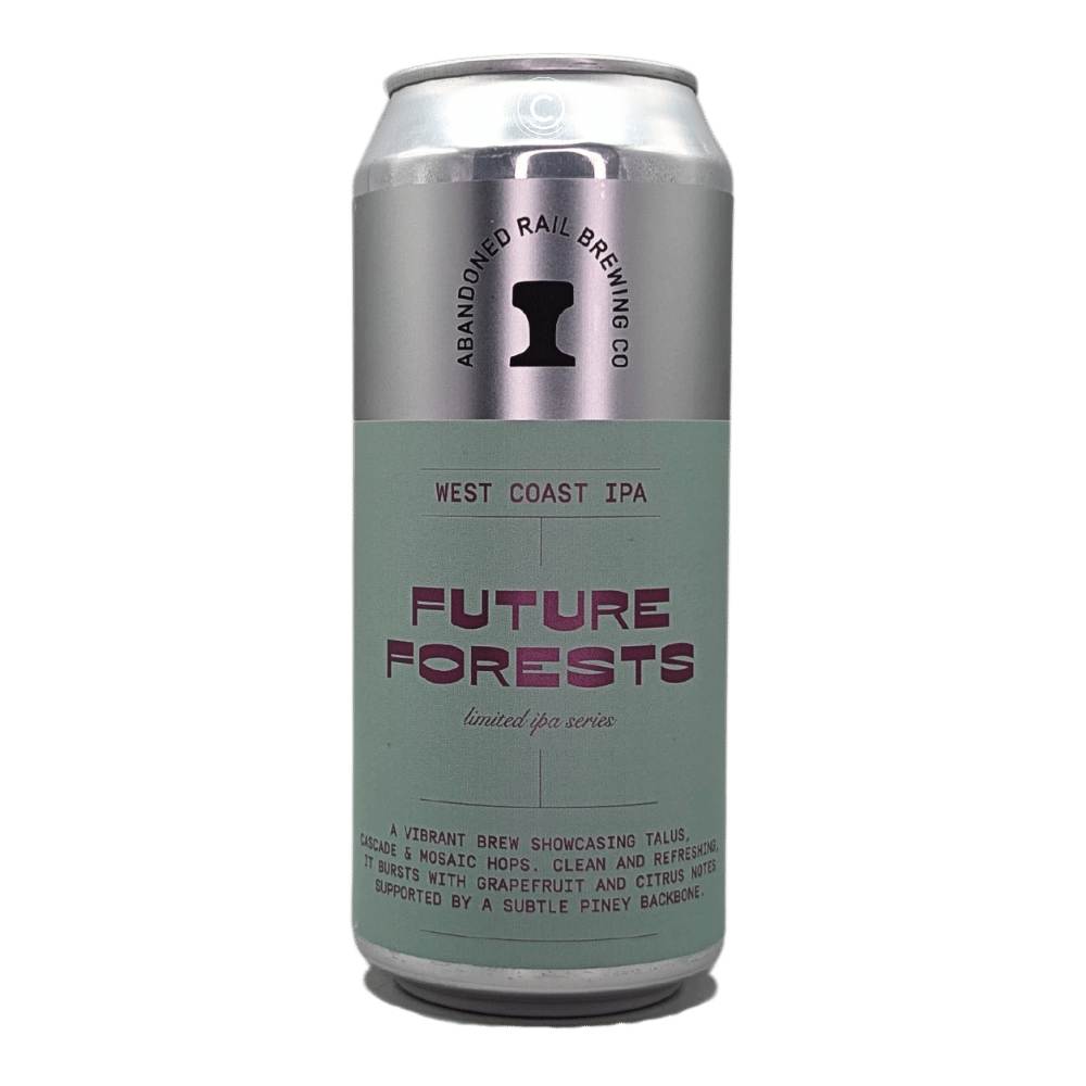 Future Forests West Coast IPA by Abandoned Rail Brewing Co., beer label