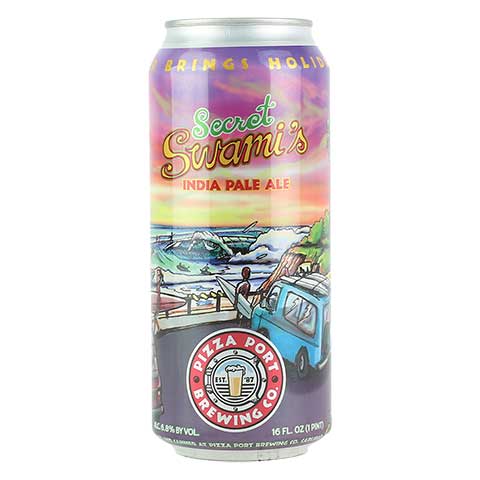 Pizza Port Secret Swami's IPA by Pizza Port Brewing Co., beer label