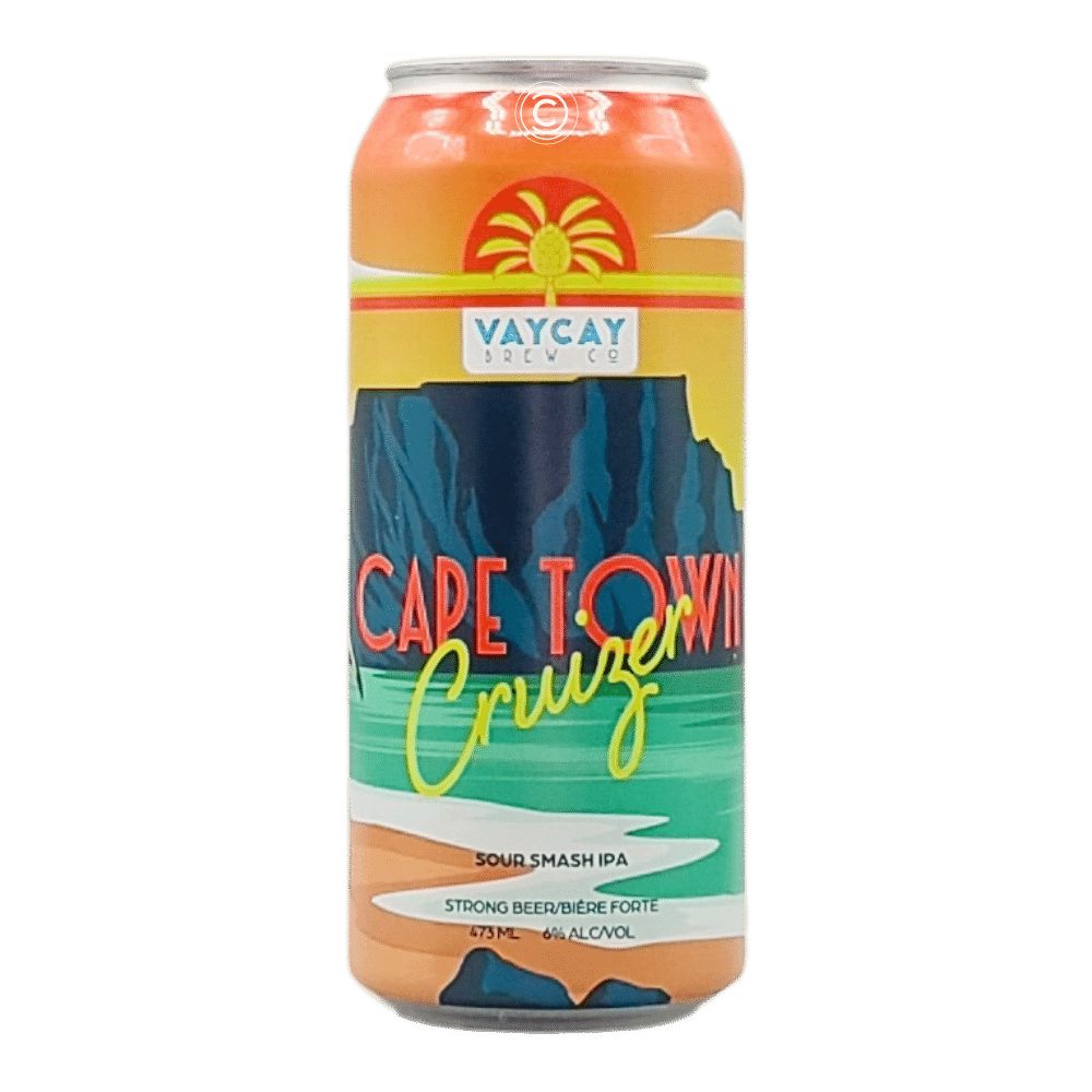 Cape Town Cruizer Sour Smash IPA by Vaycay Brew Co., beer label