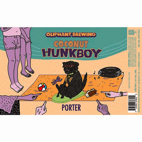Oliphant Coconut Hunkboy Porter by Oliphant Brewing, beer label