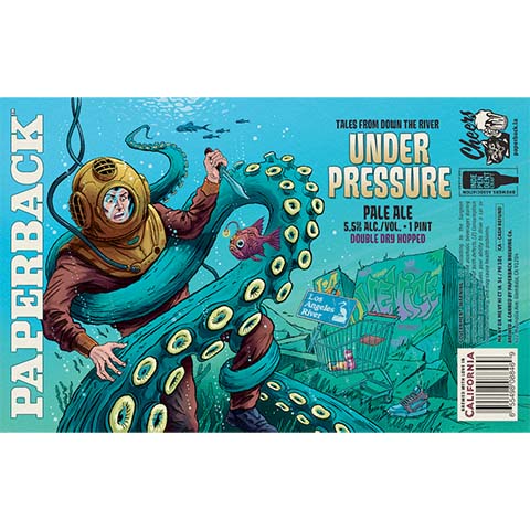 Paperback Under Pressure Pale Ale by Paperback Brewing Co., beer label