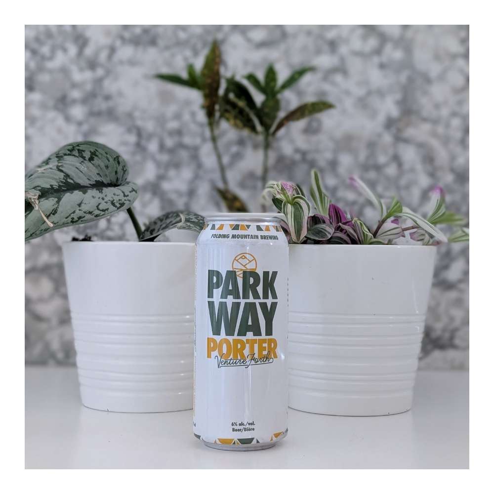 Parkway Porter by Folding Mountain Brewing, beer label