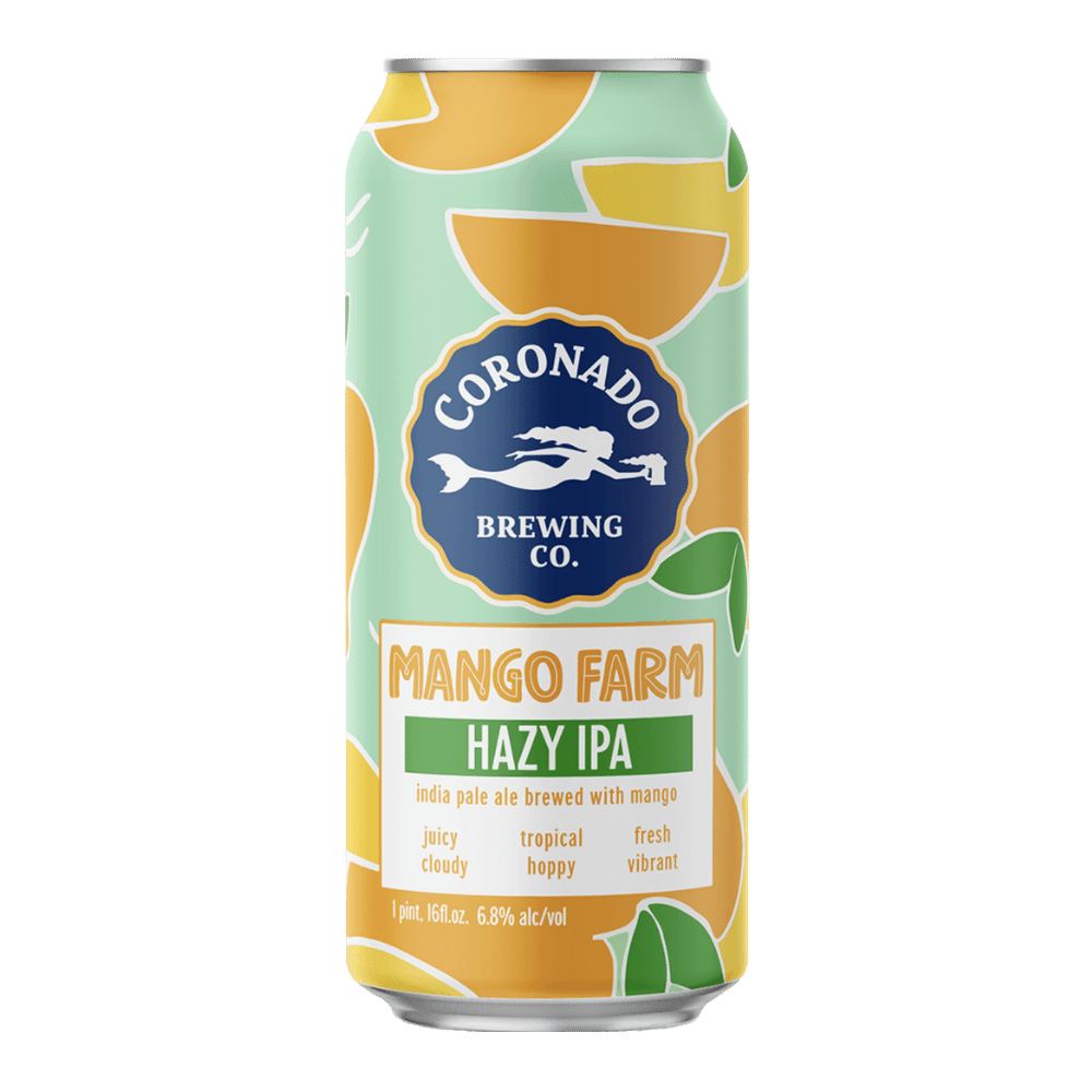 Co. Mango Farm Hazy IPA by Coronado Brewing Co, beer label