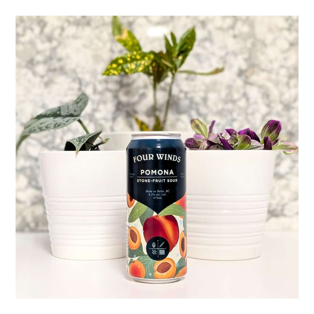 Co. Pomona (2025) Stone Fruit Sour by Four Winds Brewing, beer label