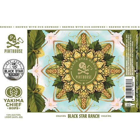 Pinthouse Black Star Ranch Cold IPA by Pinthouse Brewing, beer label