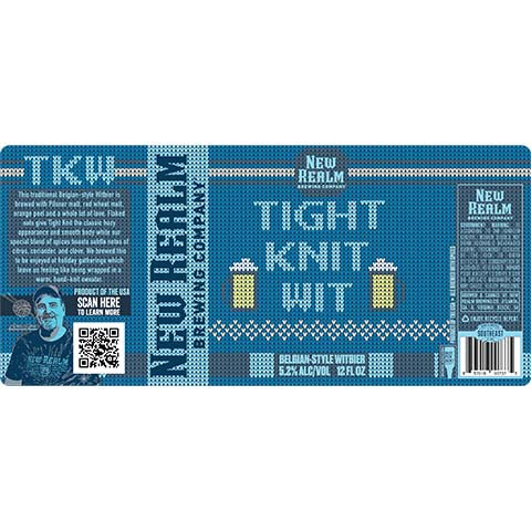 New Realm Tight Knit Wit by New Realm Brewing, beer label