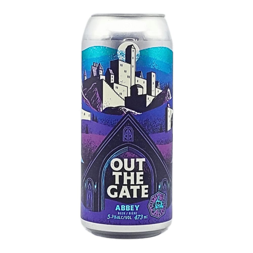 Out the Gate Abbey Belgian by Banished Brewing Limited, beer label