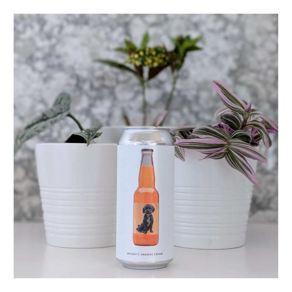 WOODY'S ORANGE CREAM Sour by Evil Twin Brewing NYC, beer label