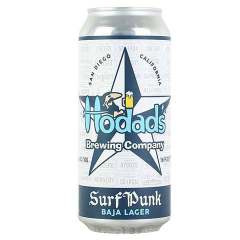 Hodad's Surf Punk Baja Lager by Hodad’s Brewing Company, beer label