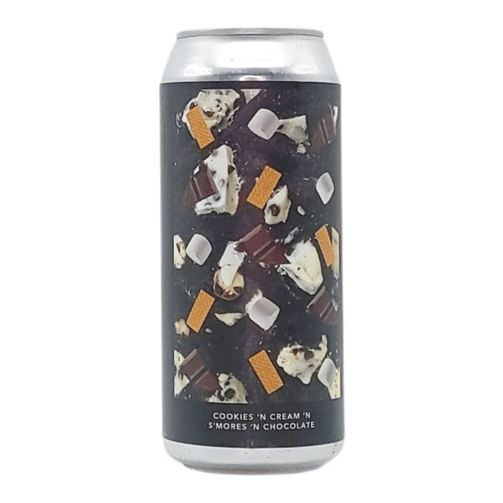 Cookies N Cream N Smores N Chocolate Stout by Evil Twin Brewing, beer label