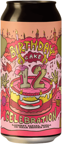 Birthday Cake 12th Celebration Raspberry by Amundsen Bryggeri, beer label