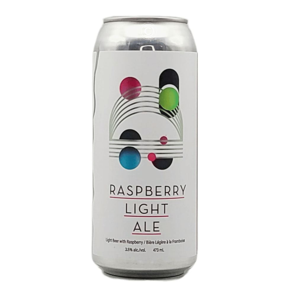 Brewing Raspberry Lite Raspberry Wheat Ale by Blindman Brewery, beer label
