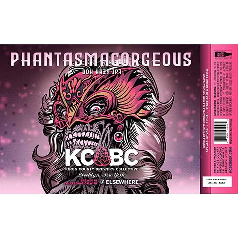 Kings County Brewers Collective Phantasmagorgeous DDH Hazy IPA by Kings County Brewers Collective, beer label
