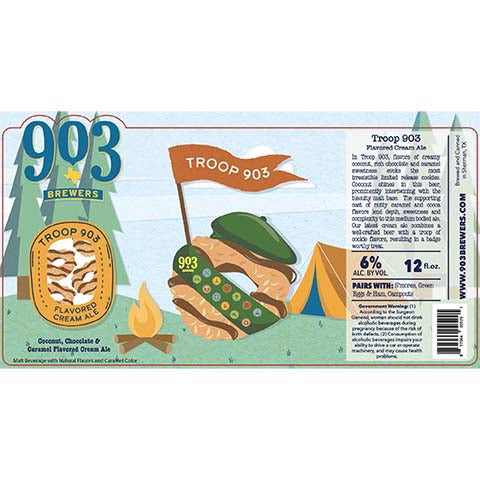 903 Brewers Troop 903 Cream Ale by 903 Brewers, beer label