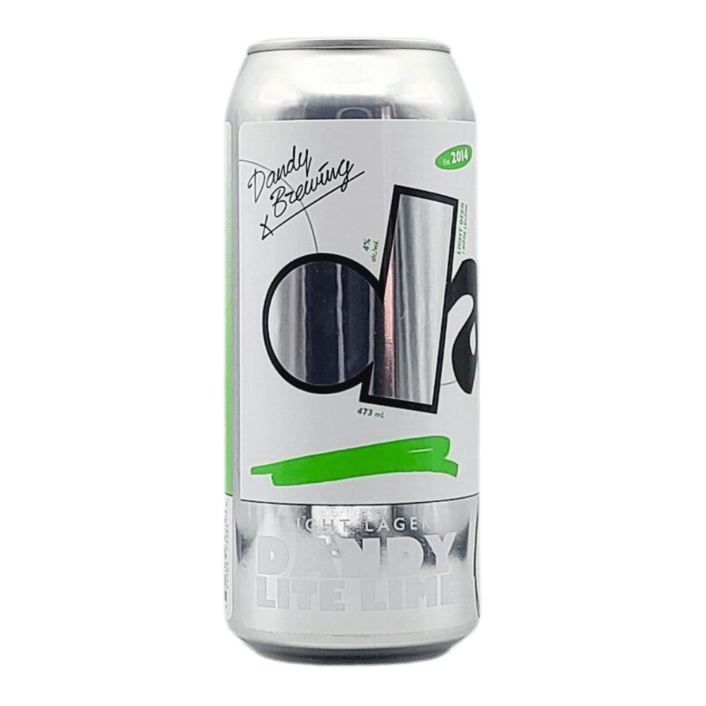 Dandy Lite Lime Lager by The Dandy Brewing Company, beer label