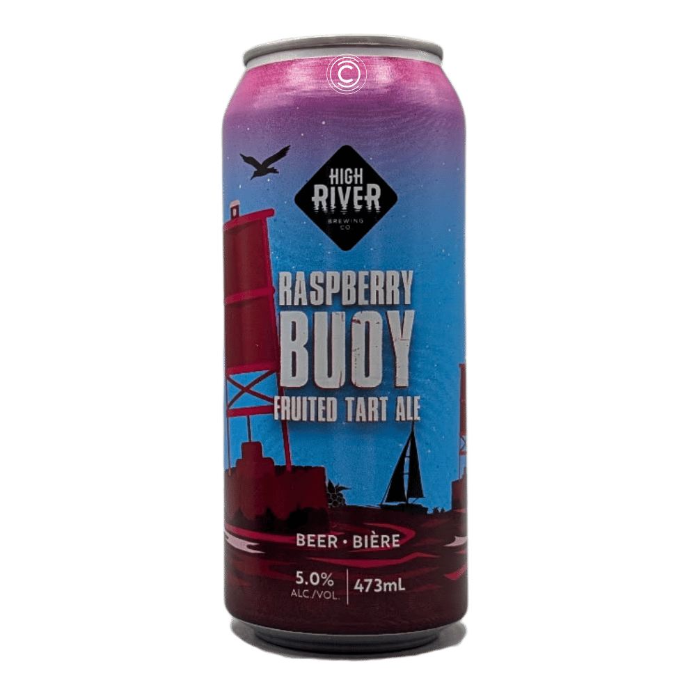 Co. Raspberry Buoy Fruited Tart Ale by High River Brewing Company, beer label