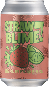 Strawblime by Perfectly Squared Brewing, beer label
