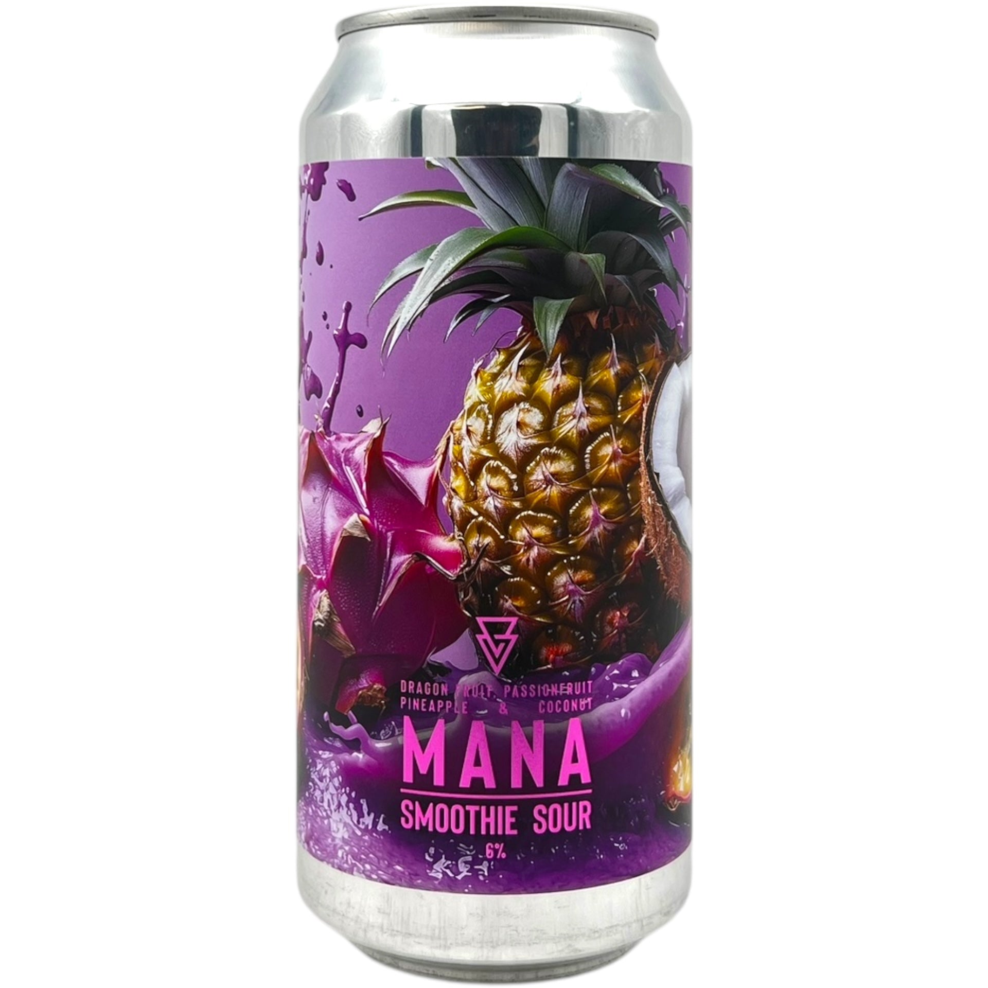 Azvex MANA - Dragon fruit, Passionfruit, Pineapple and Coconut by Azvex Brewing, beer label