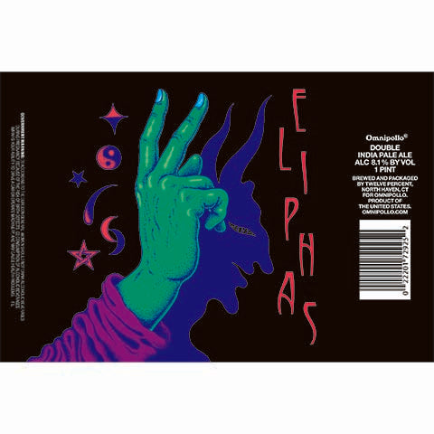 Omnipollo Eliphas DIPA by Omnipollo, beer label