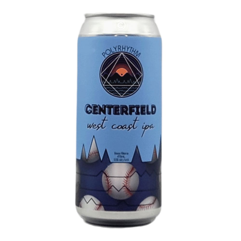 Centerfield West Coast IPA by Polyrhythm Brewing, beer label