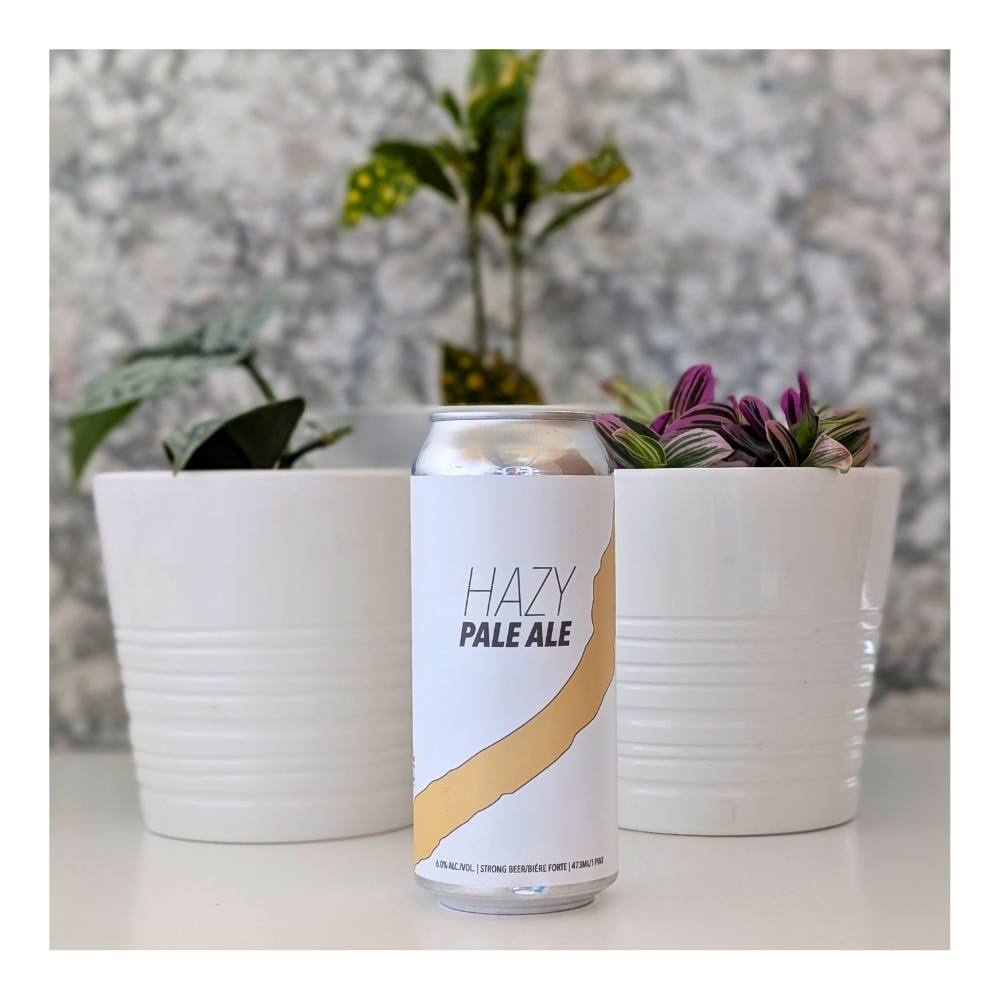 Hazy Pale Ale by Sawback Brewing Co., beer label