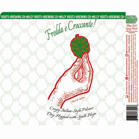 Wiley Roots Fredda e Croccante! Pilsner by Wiley Roots Brewing Co, beer label