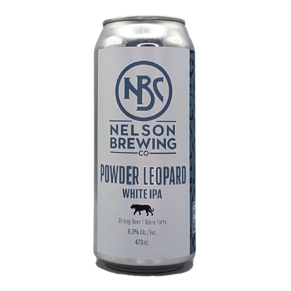 Powder Leopard White IPA by Nelson Brewing Company, beer label