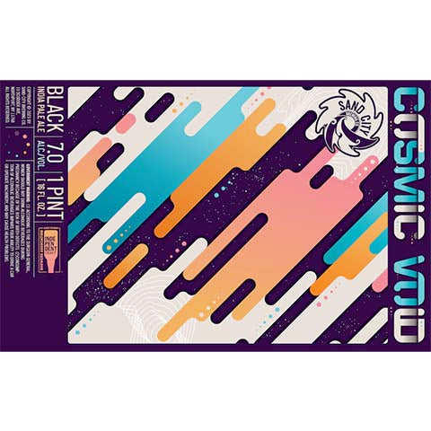 Sand City Cosmic Void Black IPA by Sand City Brewing Co., beer label