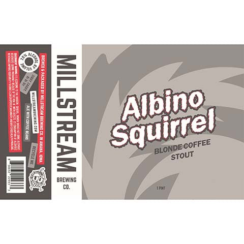 Millstream Albino Squirrel Blonde Coffee Stout by Millstream Brewing Co, beer label