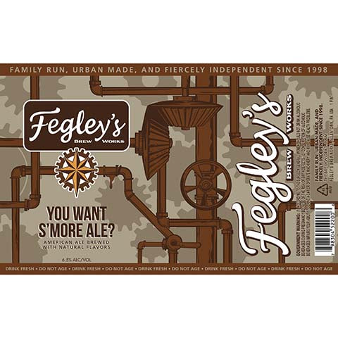 Fegley's You Want S'more Ale? by Fegley's Brew Works, beer label