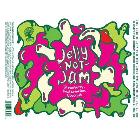 Burley Oak Jelly Not Jam (Strawberry, Watermelon, Coconut) by Burley Oak Craft Brewery, beer label