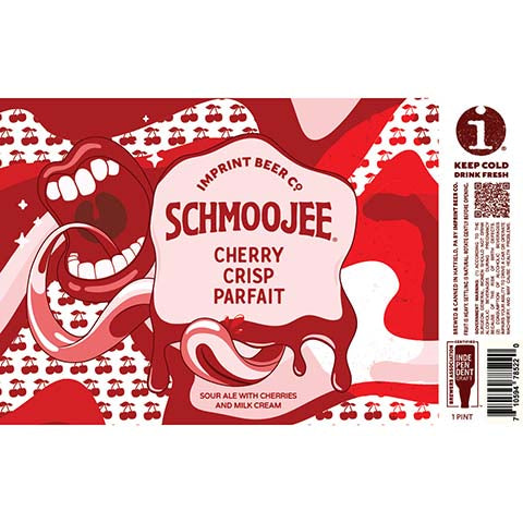 Imprint Beer Schmoojee Cherry Crisp Parfait Sour Ale by Imprint Beer Company, beer label