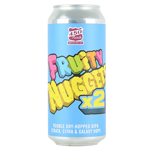 450 North Fruity Nuggets DIPA by 450 North Brewing Company, beer label
