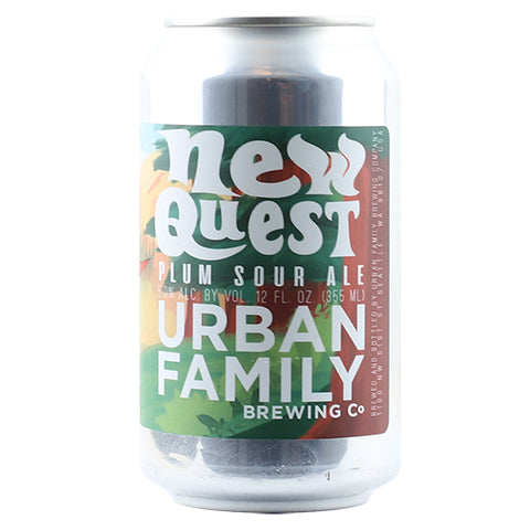 Urban Family New Quest Plum Sour Ale by Urban Family Brewing, beer label