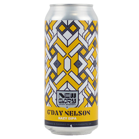New Glory/Cooperage "G'Day Nelson" Hazy Double IPA by New Glory Craft Brewery, beer label