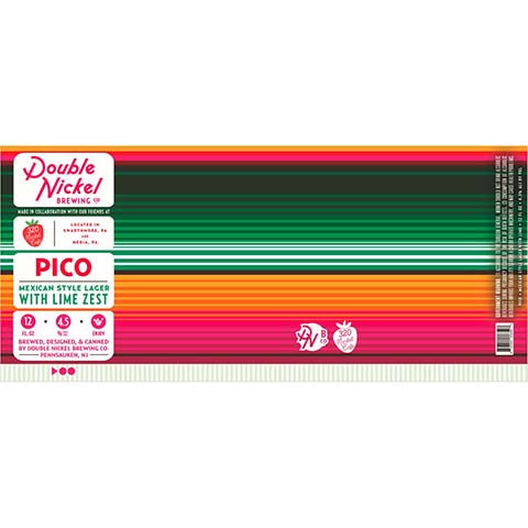 Double Nickel Pico Mexican Lager by Double Nickel Brewing Company, beer label