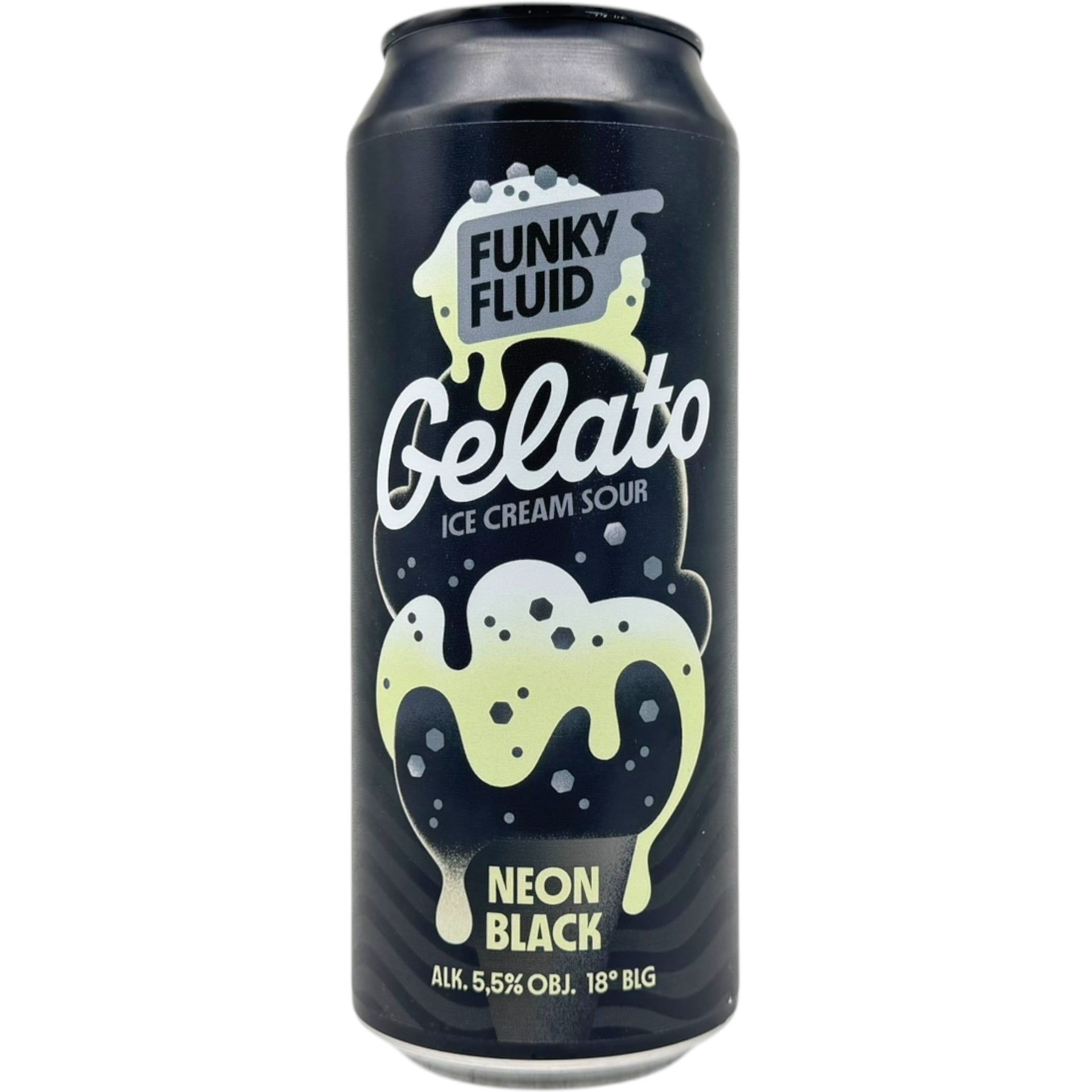 Funky Fluid Gelato: Neon Black by Funky Fluid, beer label