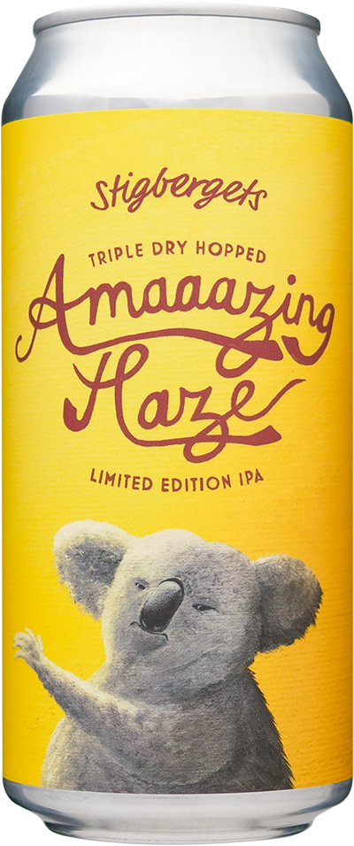 Amaaazing Haze by Stigbergets Bryggeri, beer label