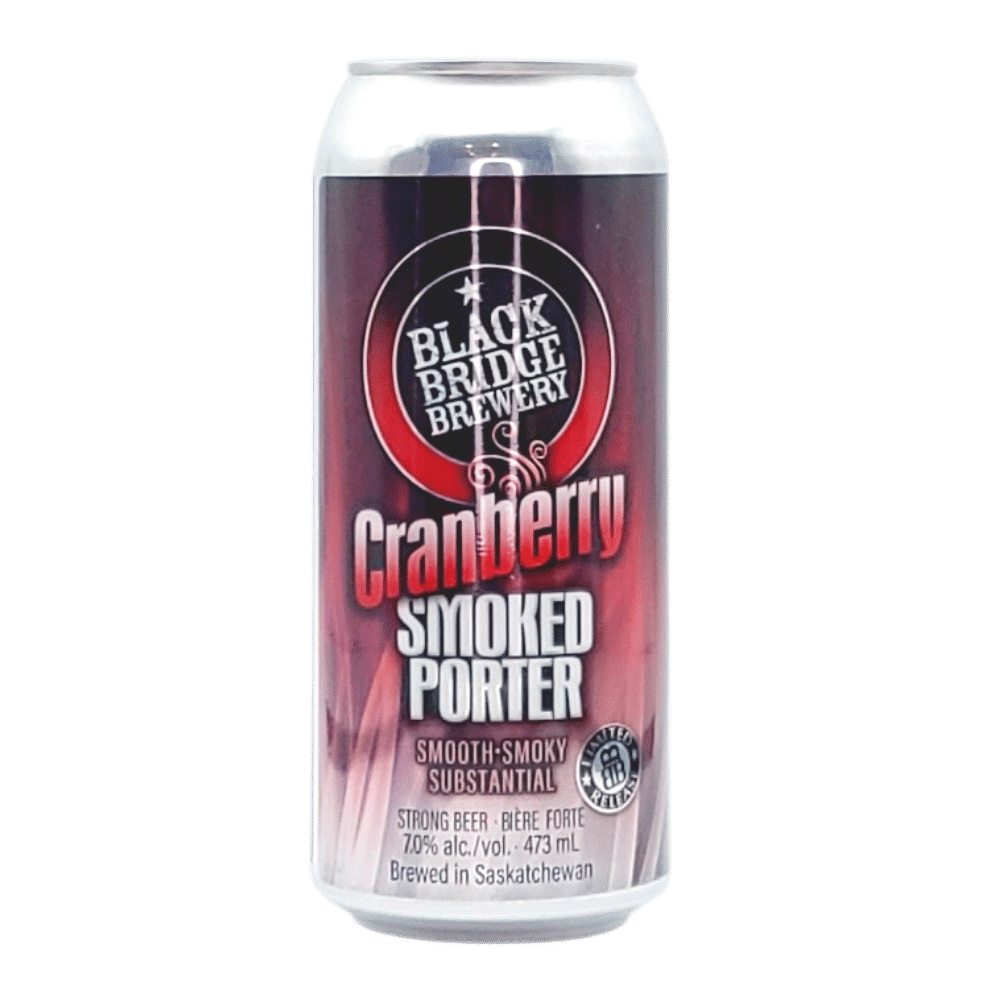 Cranberry Smoked Porter by Black Bridge Brewery, beer label