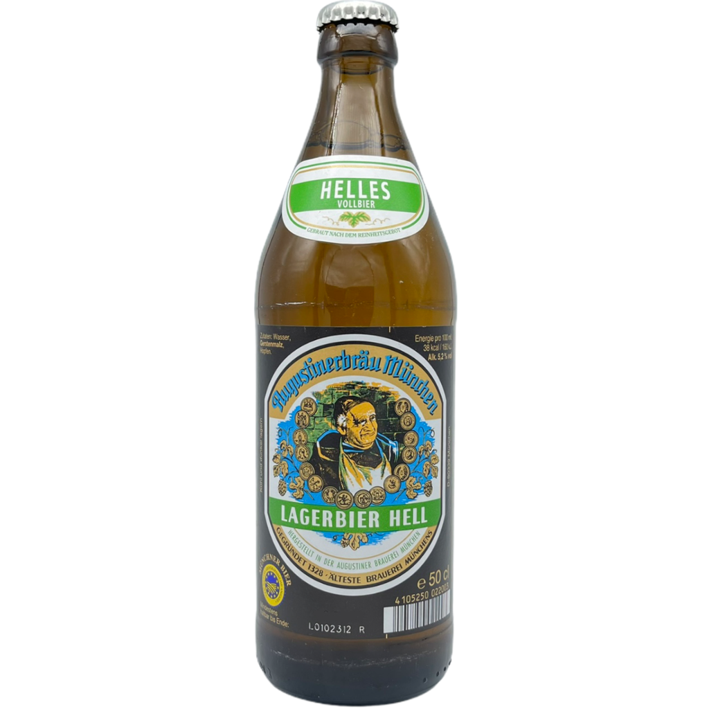 Augustiner-Bräu München Lagerbier Hell by Augustiner-Bräu München, beer label