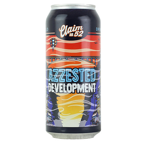 Claim 52 Azzested Development IPA by Claim 52 Brewing, beer label