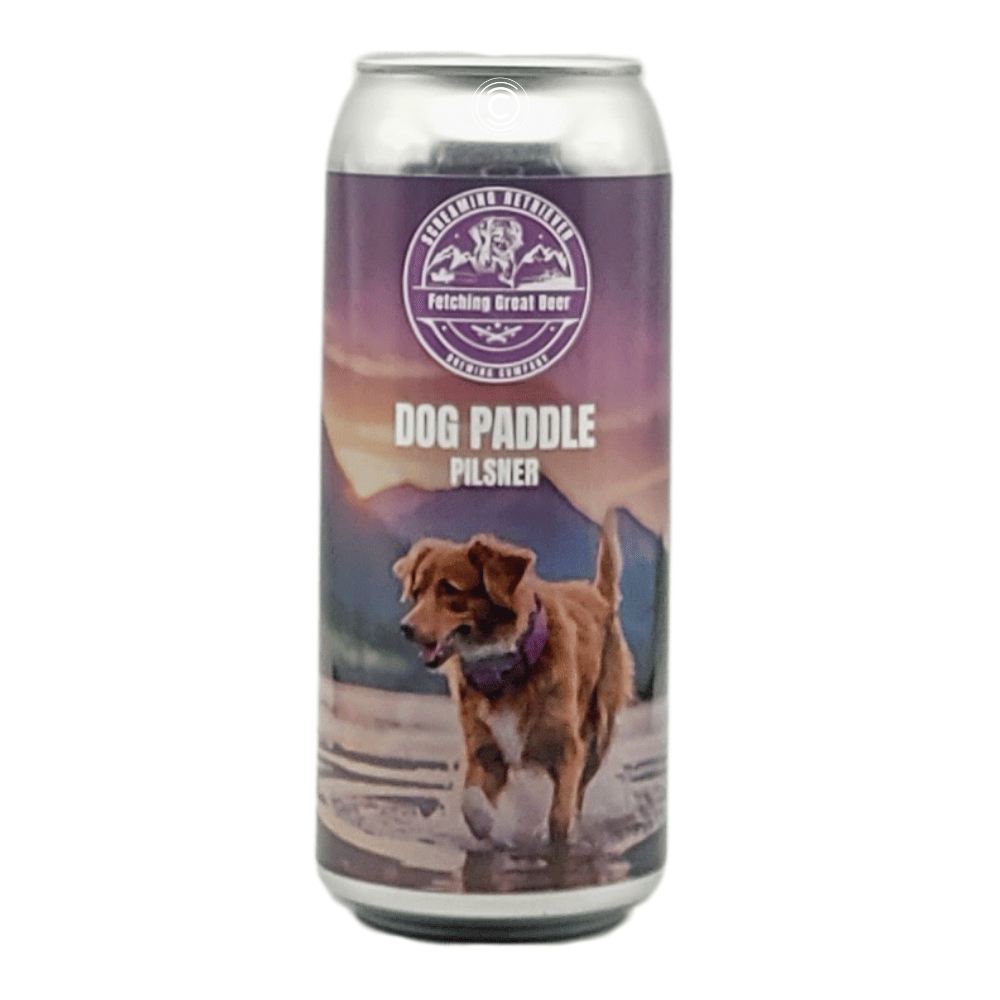 Dog Paddle Pilsner by Screaming Retriever Brewing Company, beer label