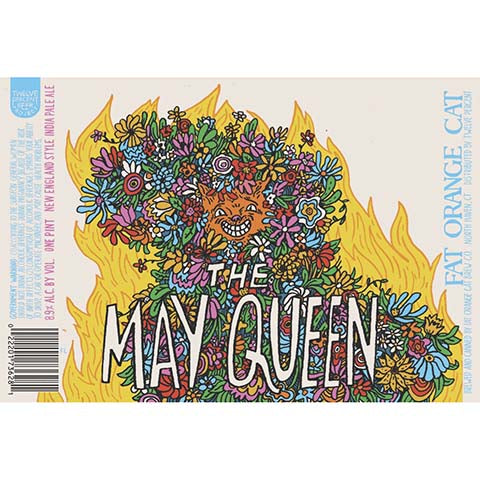 Fat Orange Cat The May Queen NEIPA by Fat Orange Cat Brew Co, beer label