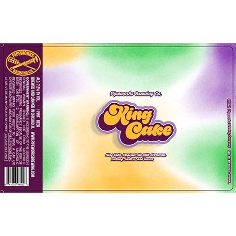 Pipeworks King Cake Ale by Pipeworks Brewing Co, beer label