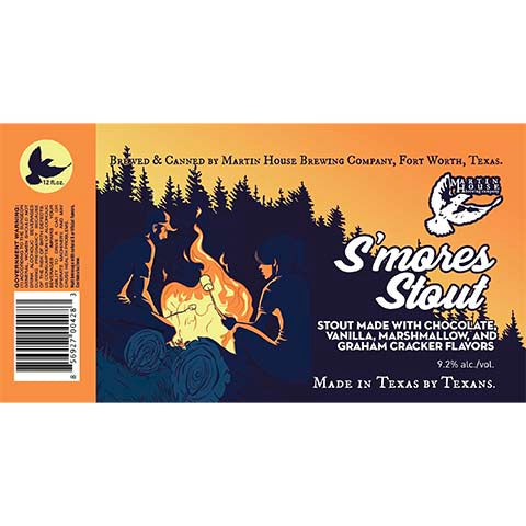 Martin House S'mores Stout by Martin House Brewing Company, beer label