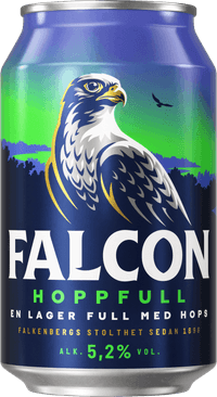 Falcon Hoppfull by Carlsberg Sverige AB, beer label
