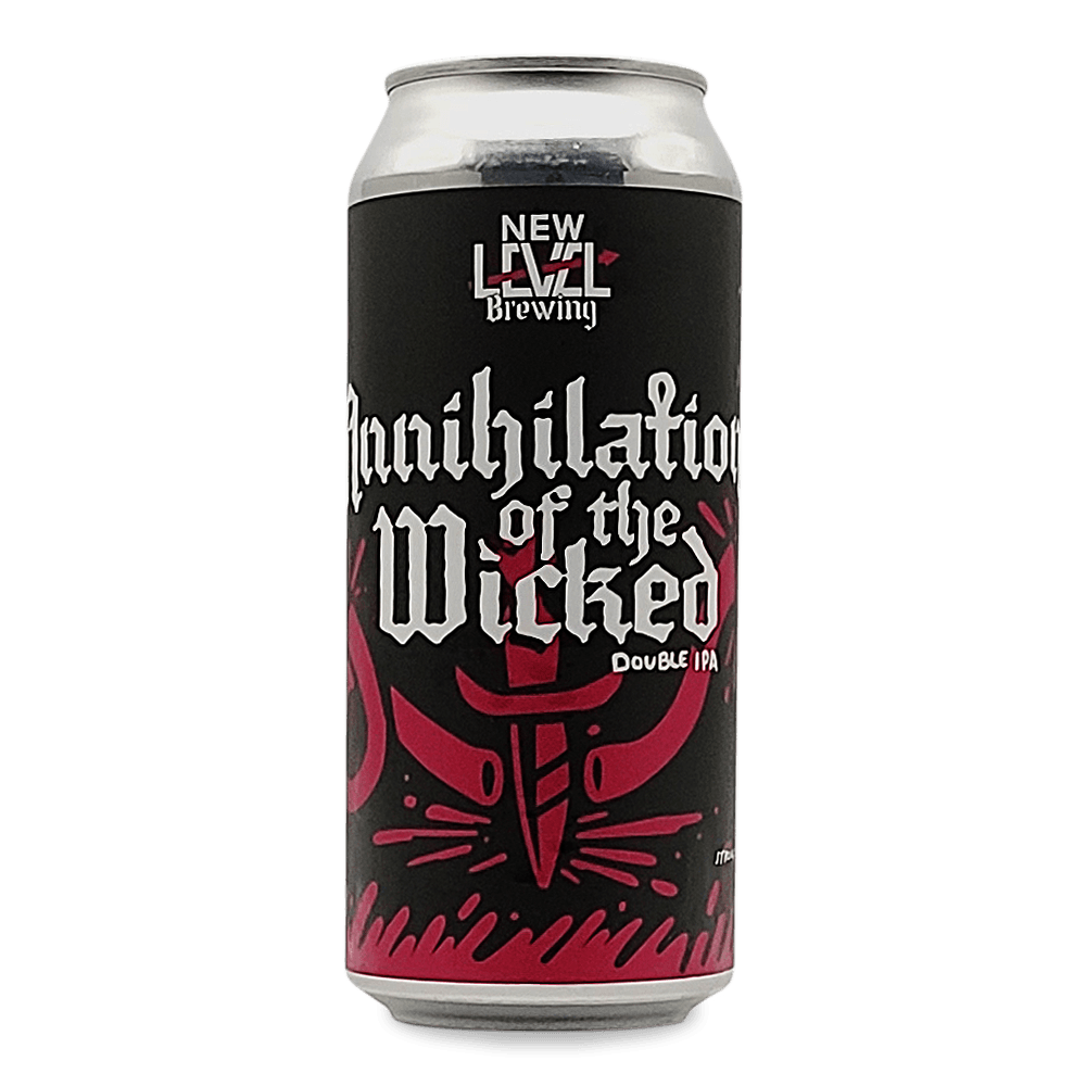 Annihilation of the Wicked Double IPA by New Level Brewing, beer label